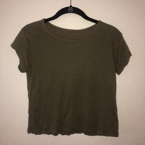 Brandy Melville Crop top / army olive green color